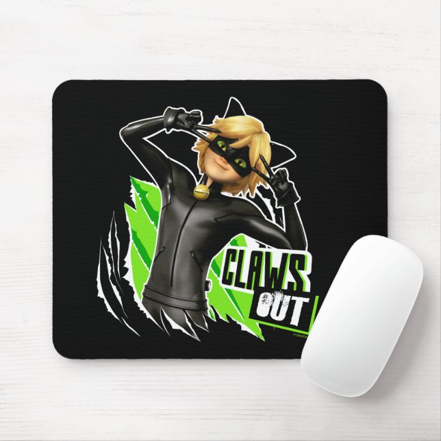 Cat Noir | Claws Out Graphic Mousepad (Mit Mouse)