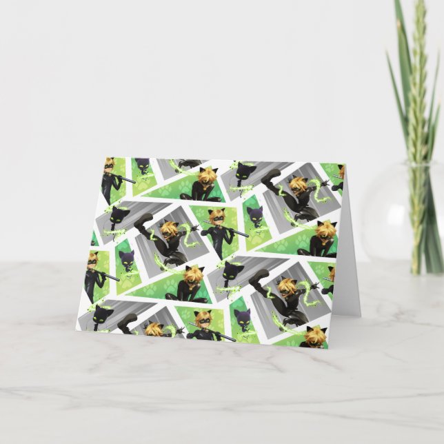 Cat Noir & Plagg Muster Karte (Vorderseite)