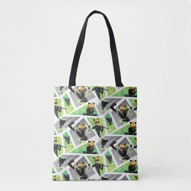 Cat Noir & Plagg Muster Tasche (Vorderseite)