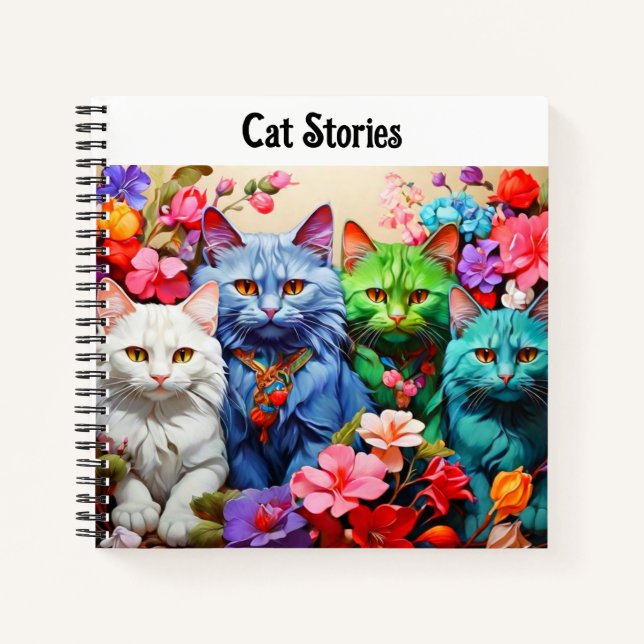 Cat Notebook für Katzen-Liebhaber Notizbuch (Vorderseite)