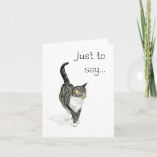 Cat Notecard - Nur um zu sagen.. Karte