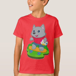 Cat Oaster Skateboard T-Shirt