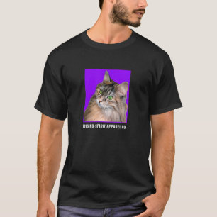 Cat On Lila T-Shirt
