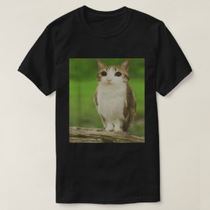Cat Owl Meme Verfluchtes Tier-Hybriddesign T-Shirt