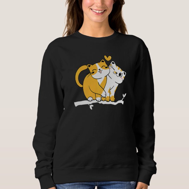 Cat Owner Cute Cat Baby Cats Owner I Cute Cats Sweatshirt (Vorderseite)