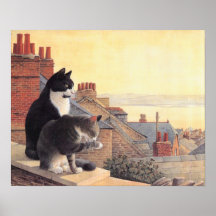 Cat Painting Poster
