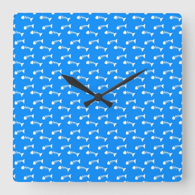 Cat Painting Quadratische Wanduhr (Vorderseite)