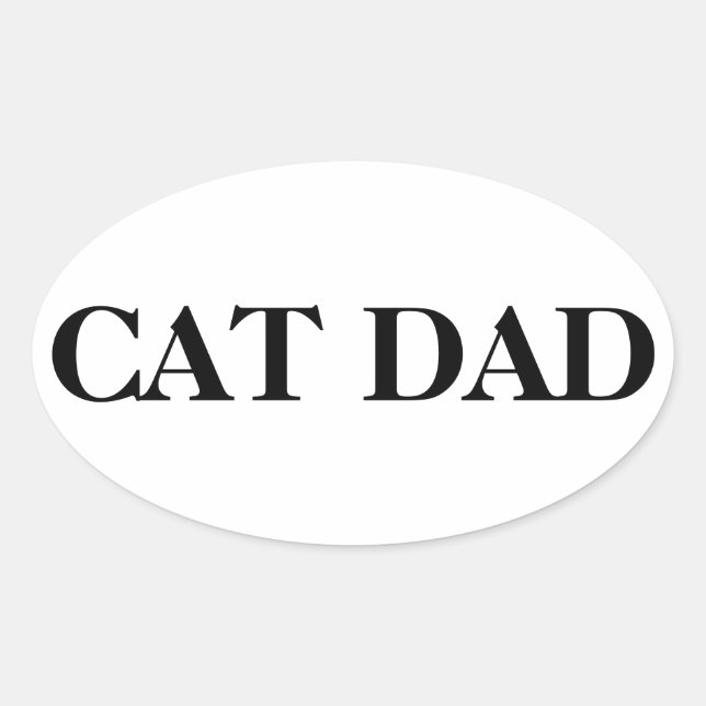 Cat Papa Aufkleber (Vorderseite)