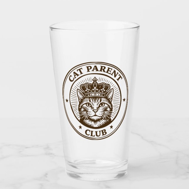 Cat Parent Club – For Humans Owned by Cats Glas (Vorderseite)