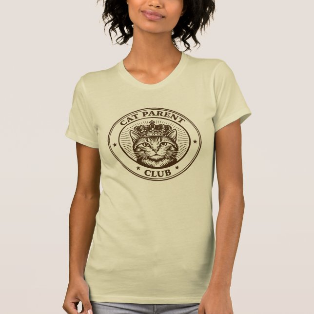 Cat Parent Club – For Humans Owned by Cats T-Shirt (Vorderseite)