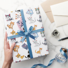 Cat Party Geschenkpapier