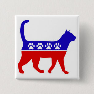 Cat Party Logo Feline Politics Grosses Party von M Button