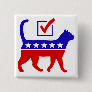Cat Party Logo Feline Politics Grosses Party von M Button