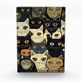 Cat Pattern Künstlerisch Fotoblock