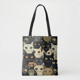 Cat Pattern Künstlerisch Tasche