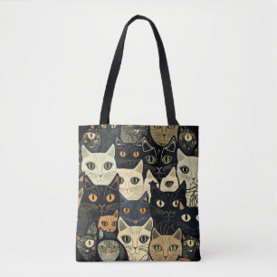 Cat Pattern Künstlerisch Tasche