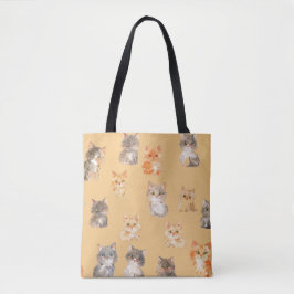 Cat Pattern Tasche