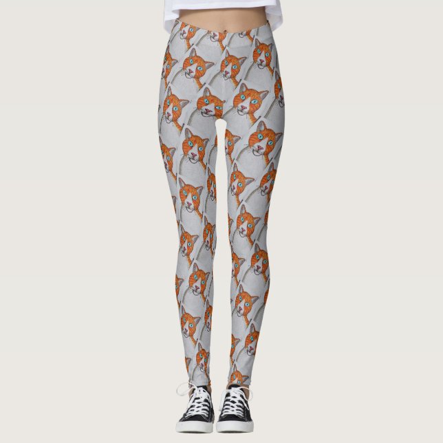 cat patterned Leggings (Devant)
