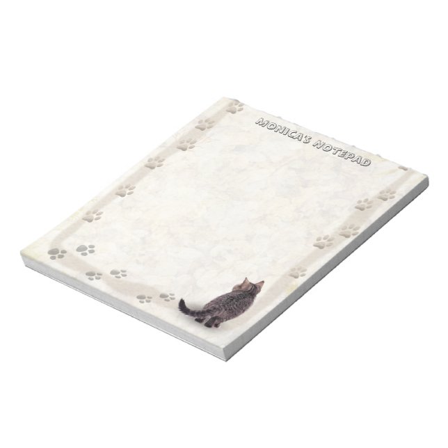 Cat Paw Frame Notizblock (Rotiert)