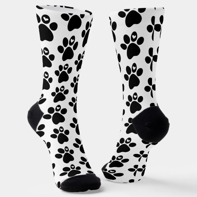 Cat Paw Muster Socken (Gewinkelt)