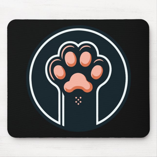 Cat paw on a mouse pad mousepad (Vorne)
