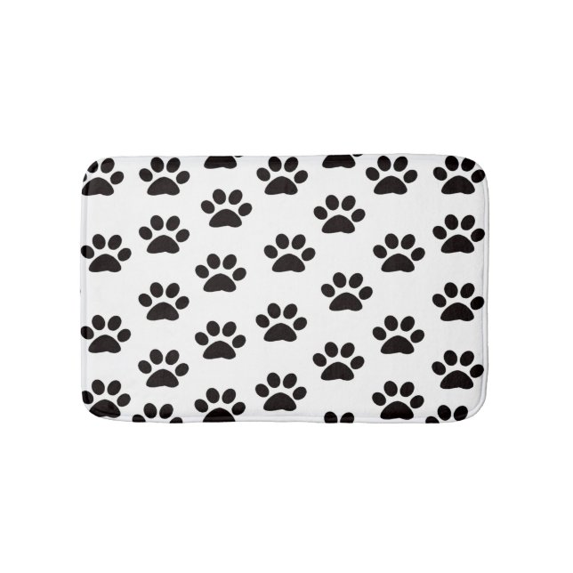 Cat Paw Prints Bath Mat Badematte (Vorderseite)