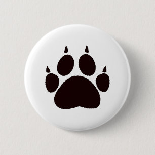 Cat Paw Prints Button