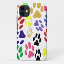 Cat Paw Prints iPhone Case