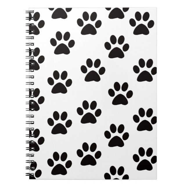 Cat Paw Prints Notebook Notizblock (Vorderseite)