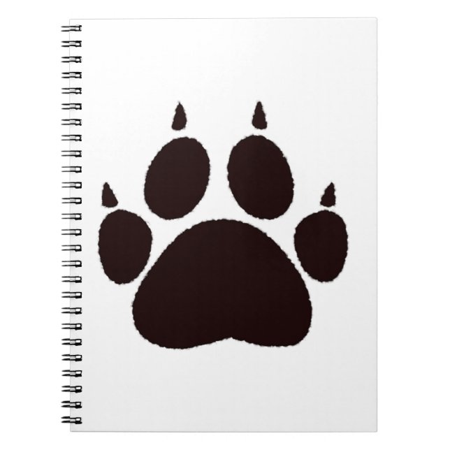 Cat Paw Prints Notizblock (Vorderseite)