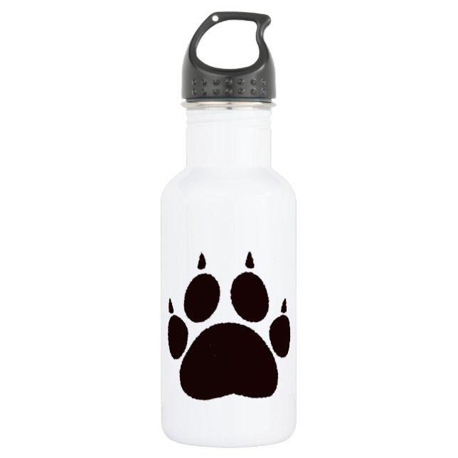 Cat Paw Prints Trinkflasche (Vorderseite)