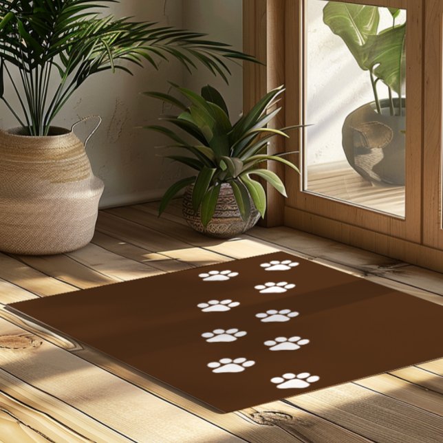 Cat Paw Trace Muster anpassbar Fußmatte (Von Creator hochgeladen)