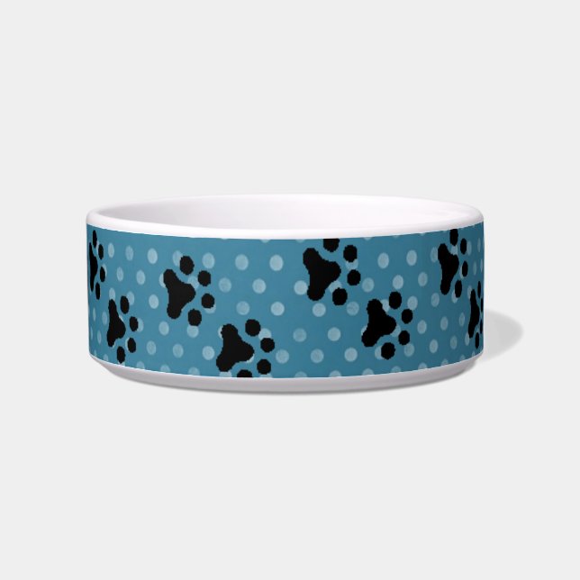 Cat Paws Blue Punkte Napf (Rechts)
