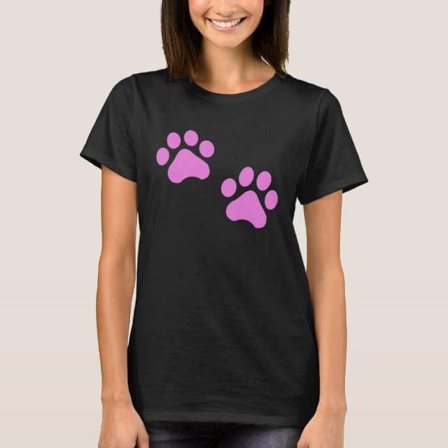 Cat Paws  Girl Woman Cat T-Shirt (Vorderseite)