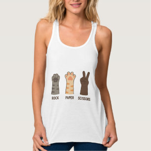 Cat Paws Rock Paper Scheren Tank Top
