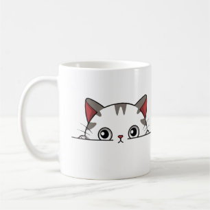 Cat Peeking Niedlich Adorable Funny Animal Cartoon Kaffeetasse