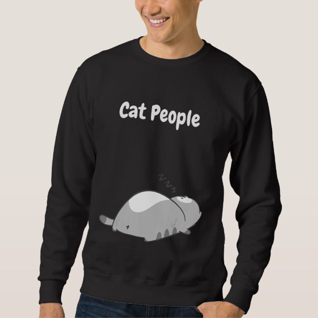 Cat people be like sweatshirt (Vorderseite)