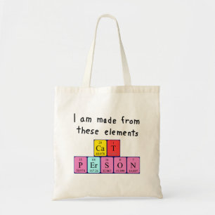 Cat Person Periodischer Tabellenname Tasche