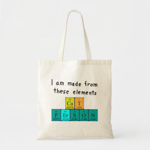 Cat Person Periodischer Tabellenname Tasche