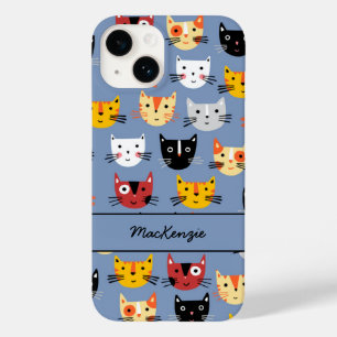 Cat Personalisiert Muster Case-Mate iPhone 14 Hülle