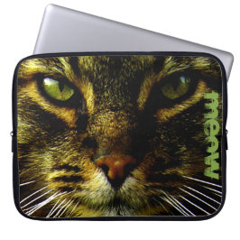 Cat Pet Hypnotisieren Foto Laptopschutzhülle