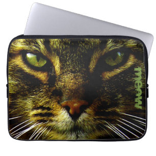 Cat Pet Hypnotisieren Foto Laptopschutzhülle