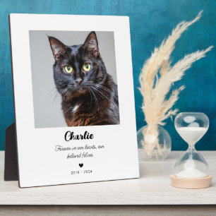 Cat Pet Memorial Geschenk   In Love Memory Plaque Fotoplatte