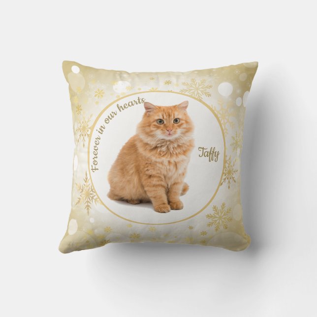Cat Pet Memorial Ornament Kissen (Rückseite)