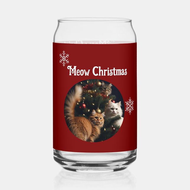 Cat Photo, Meow Christmas, customize  (Recto)