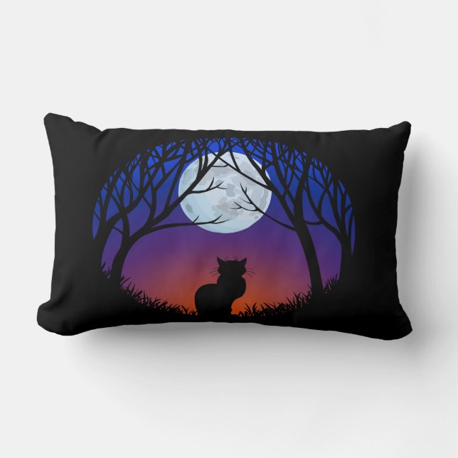 Cat Pillow Fun Cat Lover Geschenke und Dekoration Lendenkissen (Vorderseite)