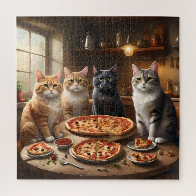 Cat Pizza Night, (Vertikal)