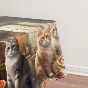 Cat Pizza Night, Tischdecke