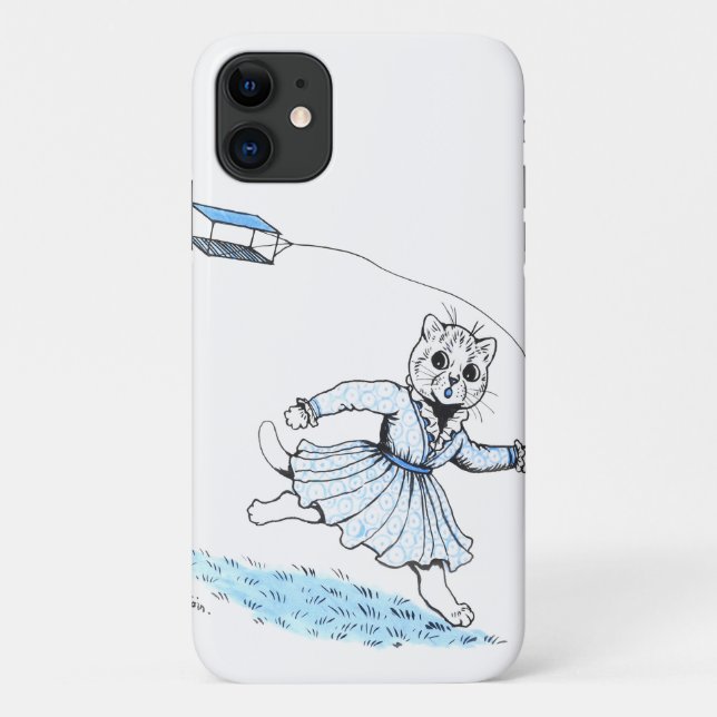 Cat Playing Kite, Louis Wain Case-Mate iPhone Hülle (Rückseite)