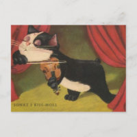 Cat Playing Sonet auf Violine ab 1909 PC